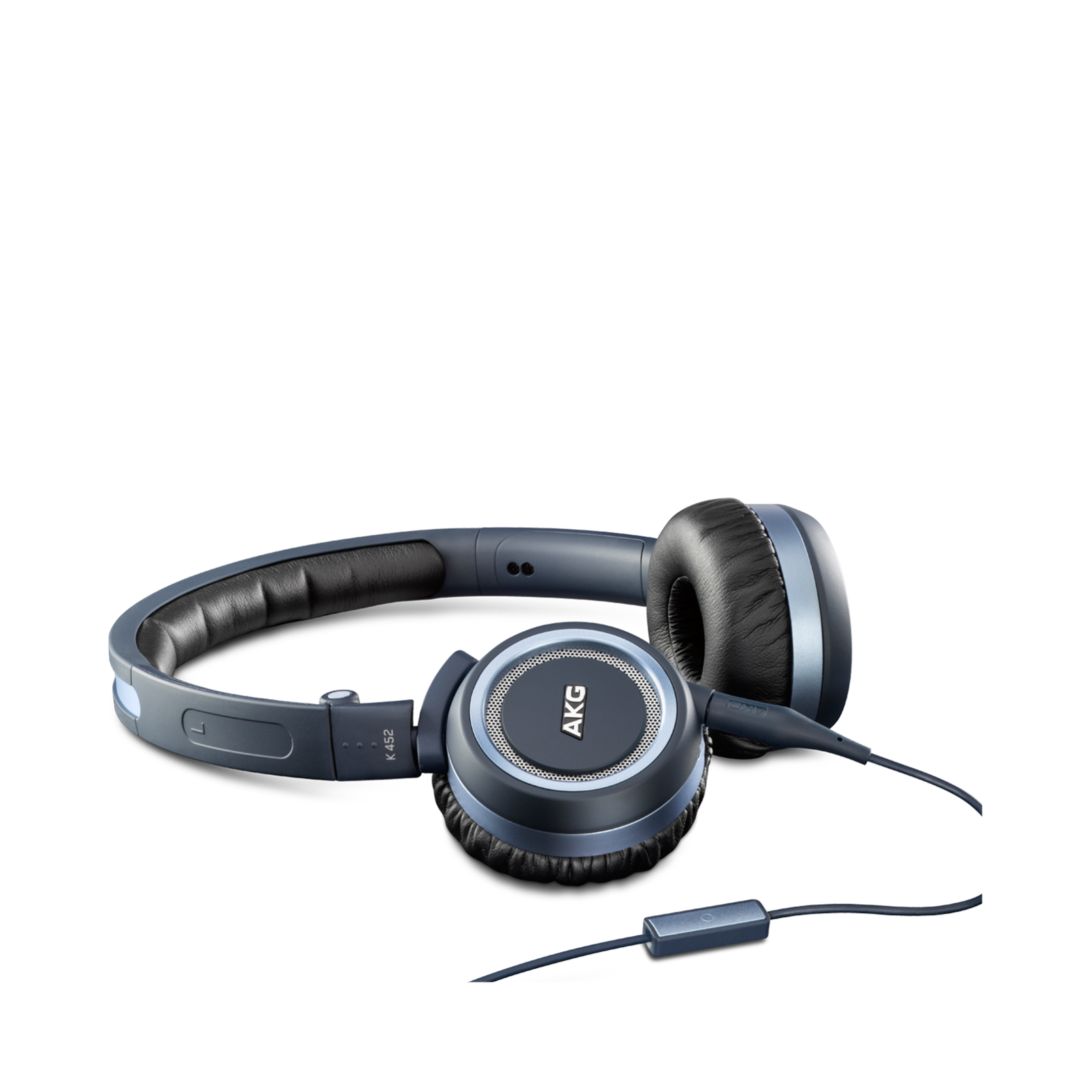 akg k452 | foldable on-ear headphones with remote & mic