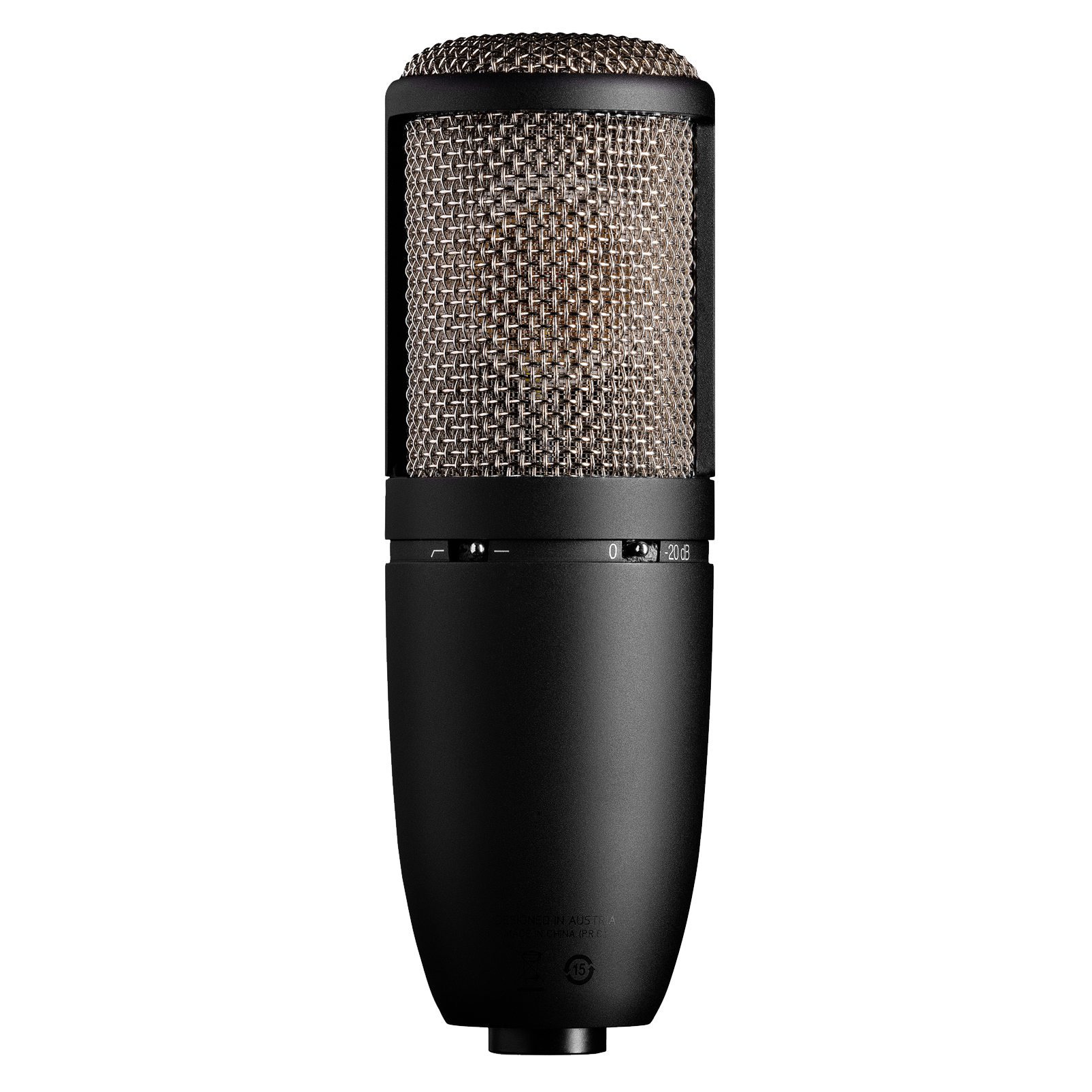 P420 - Black - High-performance dual-capsule true condenser microphone - Back